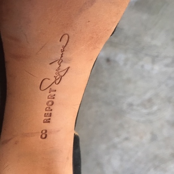 Report Signature Suede Lucite Heels MISMATCH 7.5 8 - Picture 9 of 10